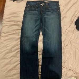Dark blue jeans true religion